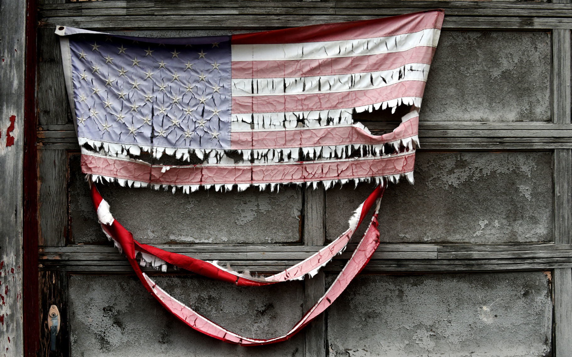 Tattered stars and stripes